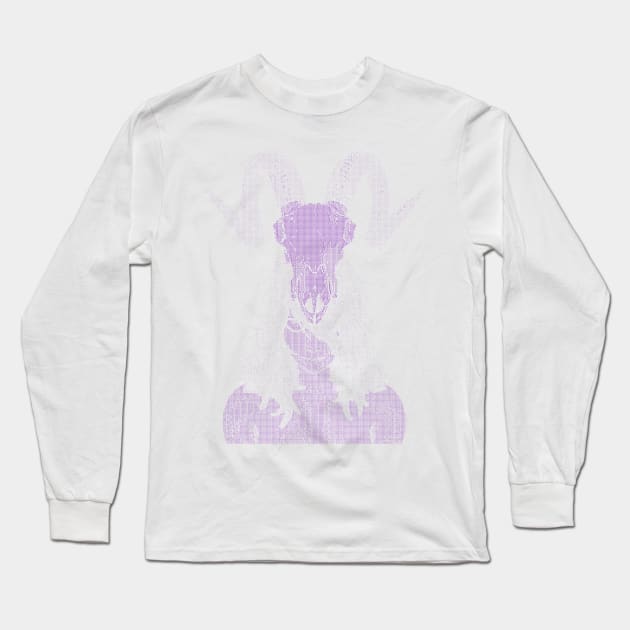 ASCii Savage Girl (Purple) Long Sleeve T-Shirt by McNerdic